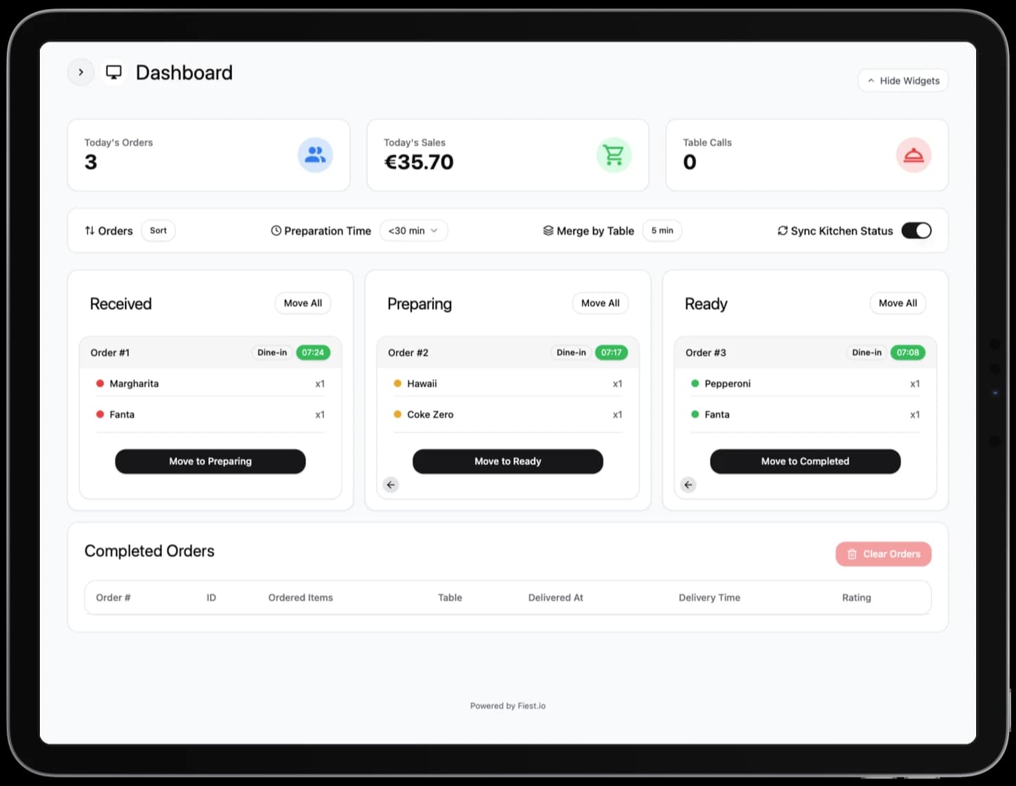 Main Dashboard